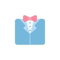 Tuxedo color vector icon