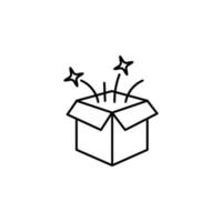 magic box, star vector icon