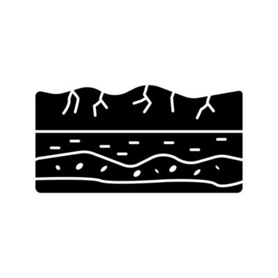 Soil ground plant vector icon
