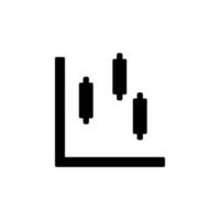 Chart box plot vector icon