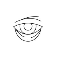 Eye bruise vector icon