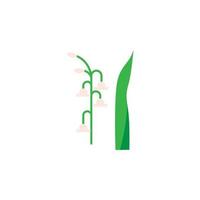 hierba, lirio vector icono