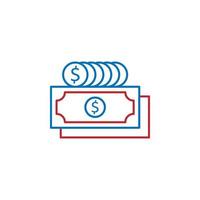 USA, business, money vector icon