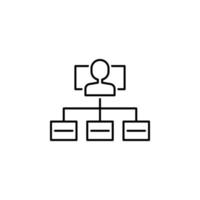 Hierarchical structure vector icon