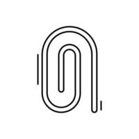 Paper clip vector icon