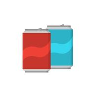 Soda can color vector icon