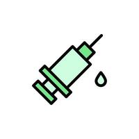 Injection alternative medicine vector icon