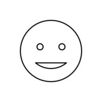 Happy, smiling, emotions vector icon