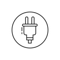 Plug, connector vector icon