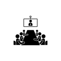 Presentation table training vector icon