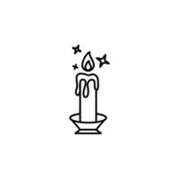 Candle, magic vector icon