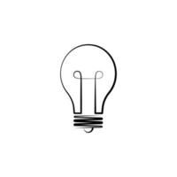 Light bulb vector icon