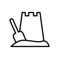 Sand, tower vector icon