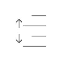 format, height, line, spacing vector icon