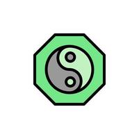 Ying yang alternative medicine vector icon