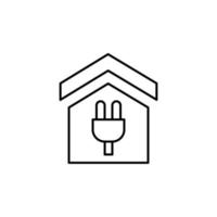 House, socket, energy vector icon