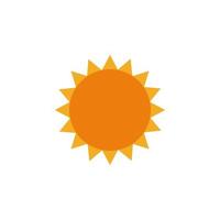 sun color from Brazilian carnival set vector icon