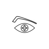 eye treatment vector icon