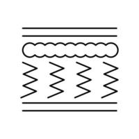 Mattress spring vector icon