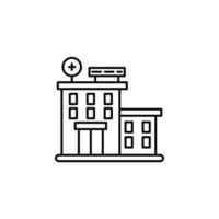 hospital building vector icon