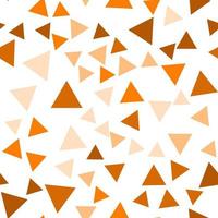 Geometric seamless pattern of brown, beige and orange triangles for textile, paper and other surfaces vector