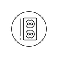 Socket, connector vector icon