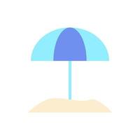 Umbrella, sand vector icon