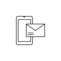 Phone, sms, email vector icon