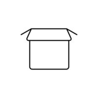 Box opened vector icon