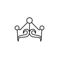 woman crown vector icon