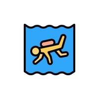 escafandra autónoma buceo, Oceano vector icono