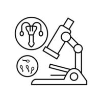 Spermiogram urethra vector icon