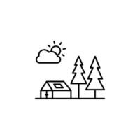 Camping vector icon