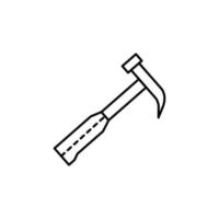 martillo, herramienta vector icono