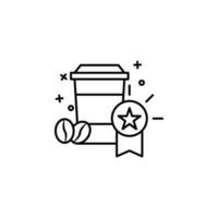 Coffee, drink vector icon