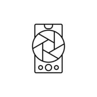 Smartphone camera vector icon