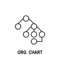 Organizational chart vector icon