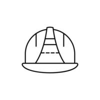 Helmet, safety vector icon