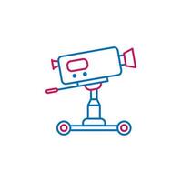 Video production, camera dolly vector icon