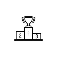 Podium, winner vector icon