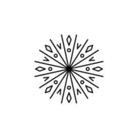 Snowflake vector icon