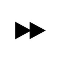 arrow, right, navigation, rewind vector icon