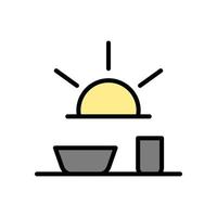 Fasting imsak Ramadan vector icon