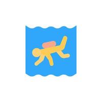 Scuba diving, ocean vector icon