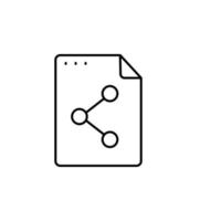 File, document, share vector icon