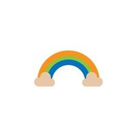 arco iris color desde brasileño carnaval conjunto vector icono