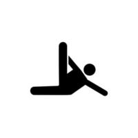 Sports exercise health gym man with arrow pictogram vector icon