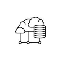 Cloud computing vector icon