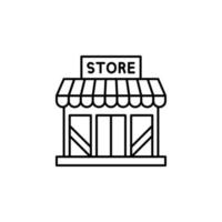 Shop, building vector icon