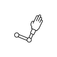 Robotic arm vector icon